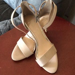 Brand new Jessica Simpson nude colored heels.